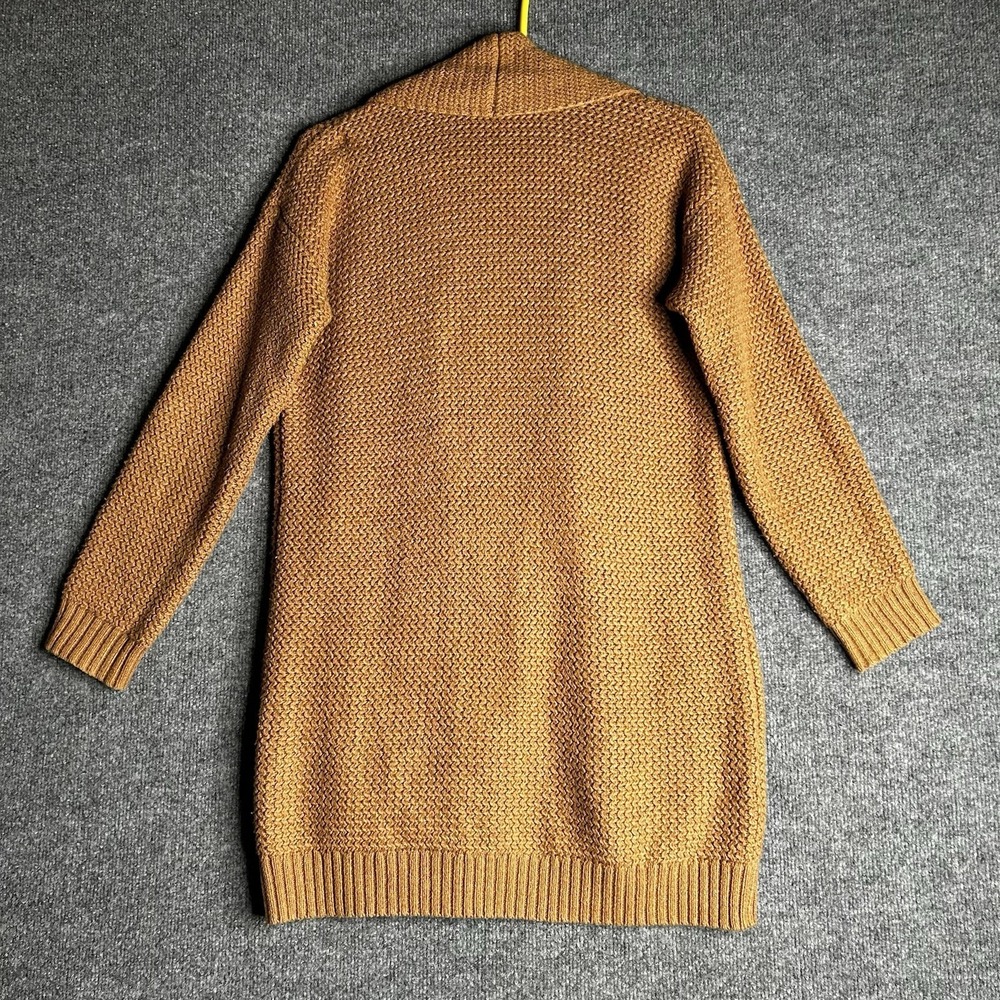 Marine Layer Open Front Cardigan Chunky Knit Size Xs Mustard Yellow - Picture 2 of 8